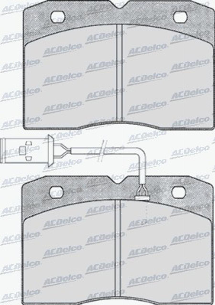 ACDelco AC058425D - Kit de plaquettes de frein, frein à disque cwaw.fr