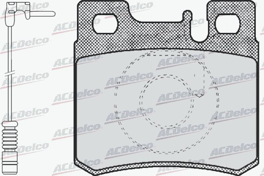 ACDelco AC058428AD - Kit de plaquettes de frein, frein à disque cwaw.fr