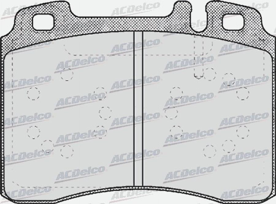 ACDelco AC058423D - Kit de plaquettes de frein, frein à disque cwaw.fr