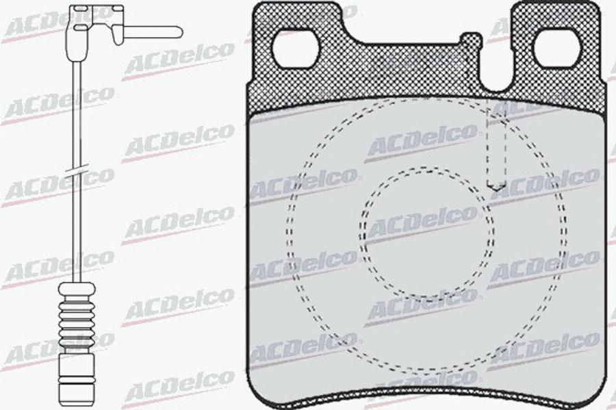 ACDelco AC058477AD - Kit de plaquettes de frein, frein à disque cwaw.fr