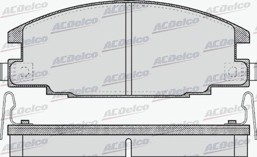 ACDelco AC058544D - Kit de plaquettes de frein, frein à disque cwaw.fr