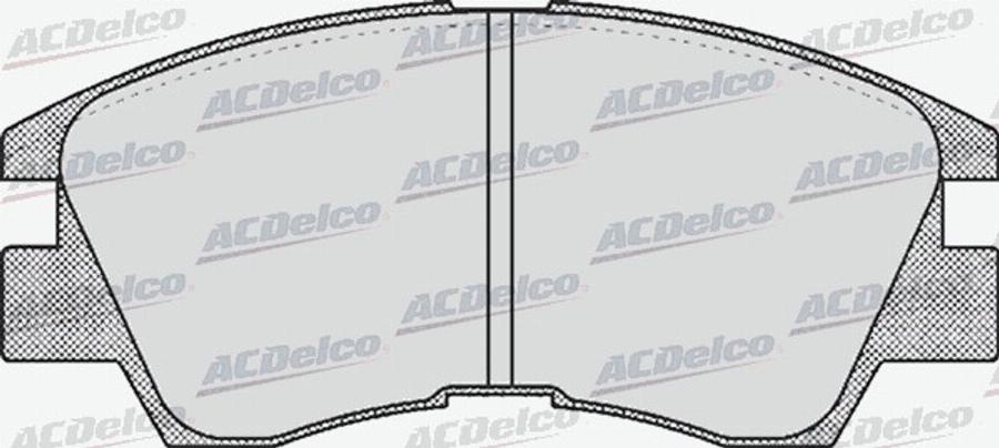 ACDelco AC058550D - Kit de plaquettes de frein, frein à disque cwaw.fr