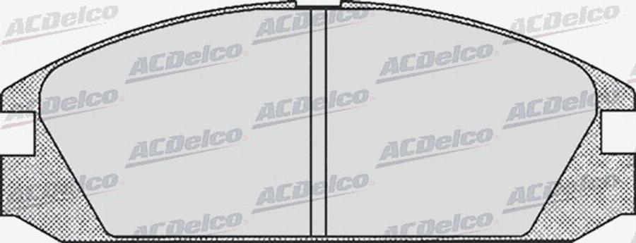 ACDelco AC058552D - Kit de plaquettes de frein, frein à disque cwaw.fr