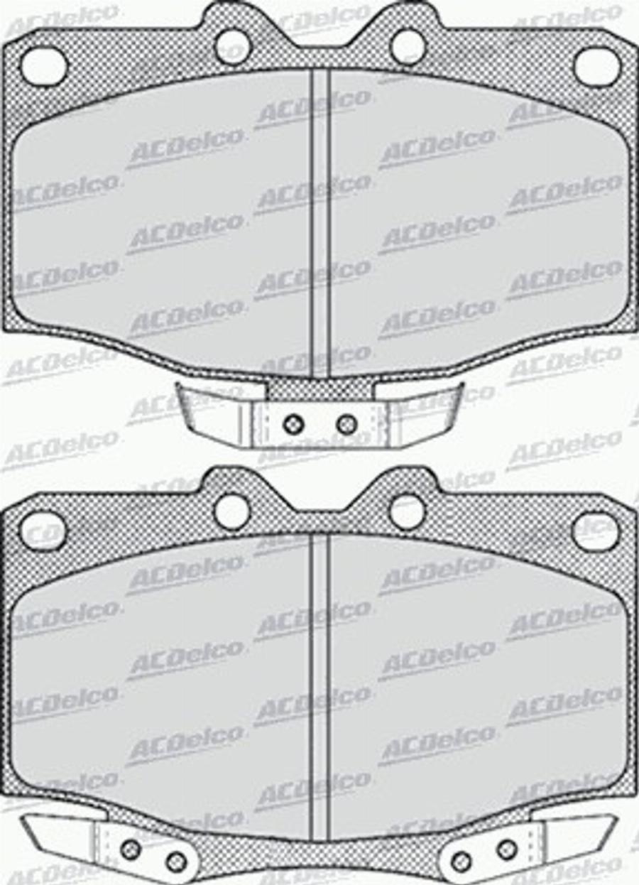 ACDelco AC058519D - Kit de plaquettes de frein, frein à disque cwaw.fr