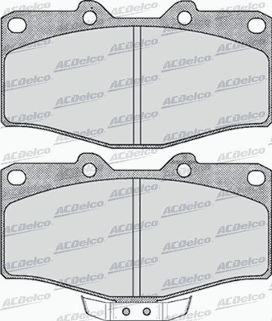 ACDelco AC058538D - Kit de plaquettes de frein, frein à disque cwaw.fr