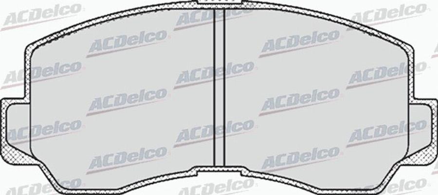 ACDelco AC058532D - Kit de plaquettes de frein, frein à disque cwaw.fr