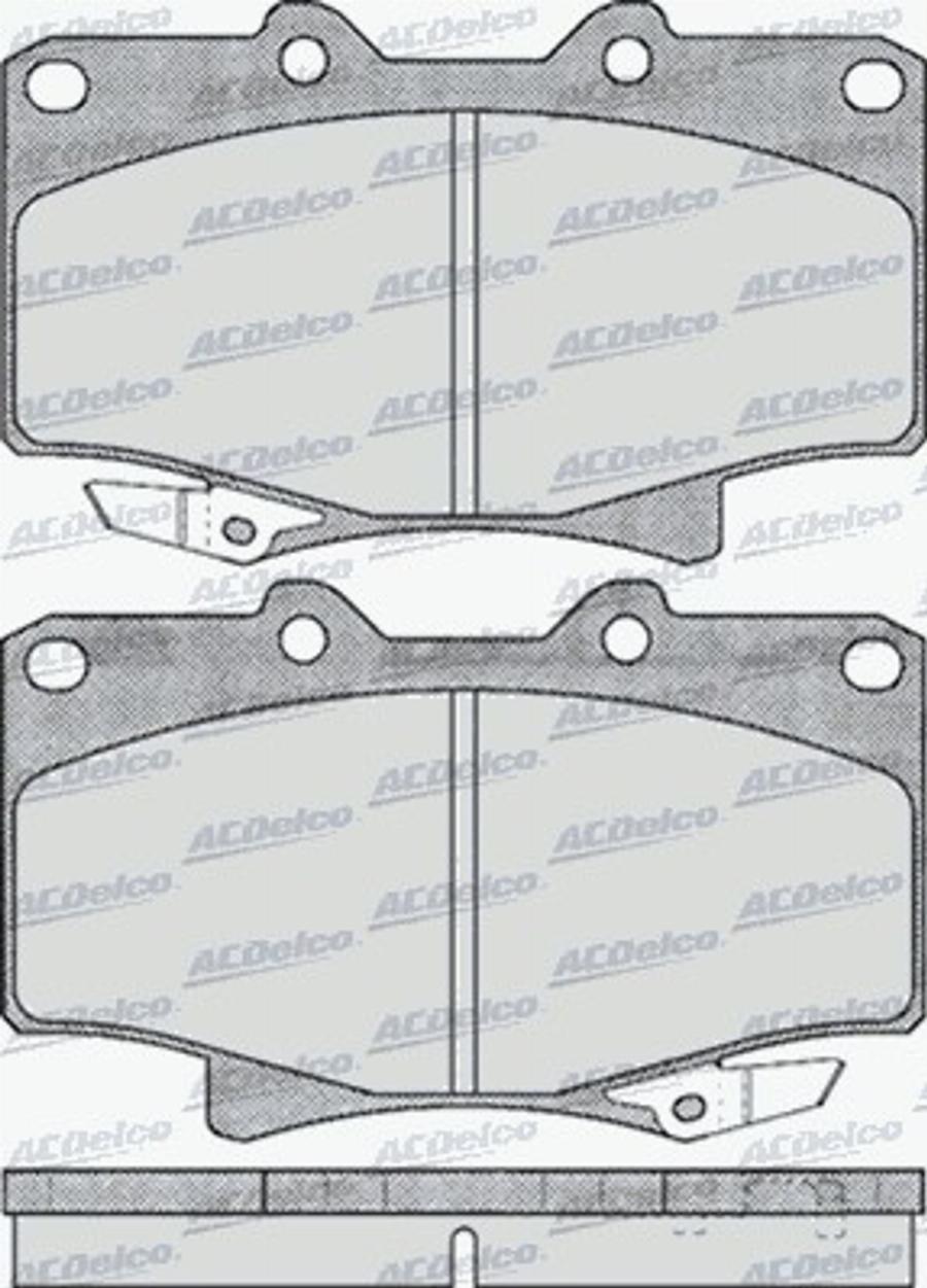 ACDelco AC058537D - Kit de plaquettes de frein, frein à disque cwaw.fr