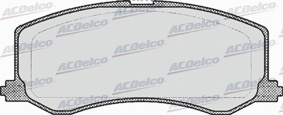 ACDelco AC058522D - Kit de plaquettes de frein, frein à disque cwaw.fr