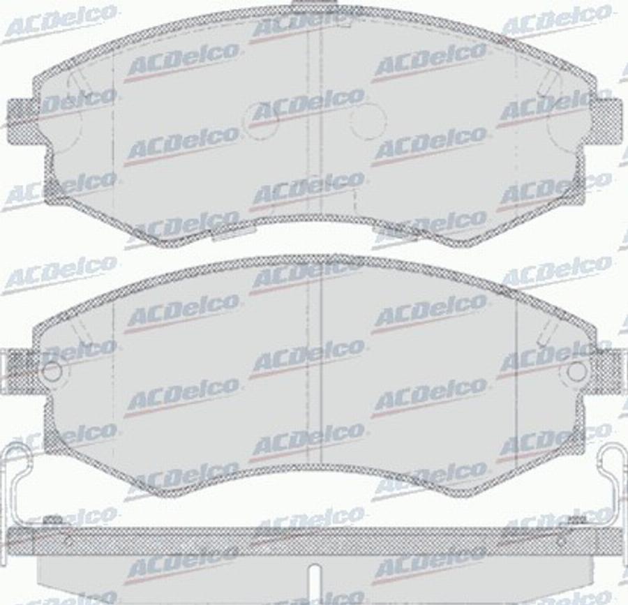 ACDelco AC058640D - Kit de plaquettes de frein, frein à disque cwaw.fr