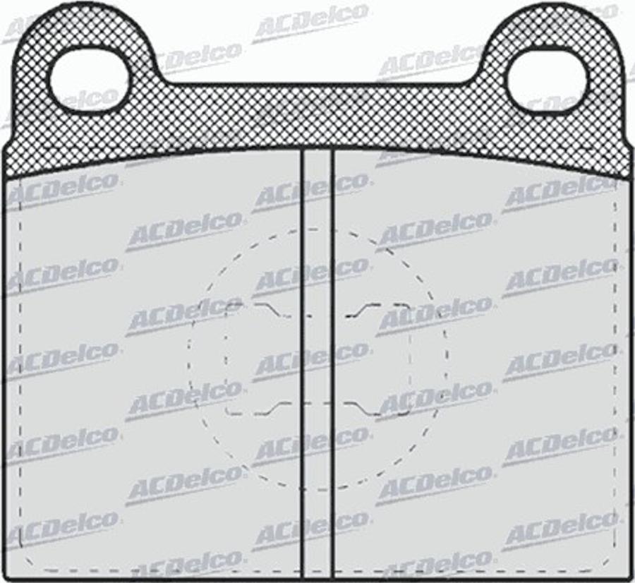 ACDelco AC058659D - Kit de plaquettes de frein, frein à disque cwaw.fr