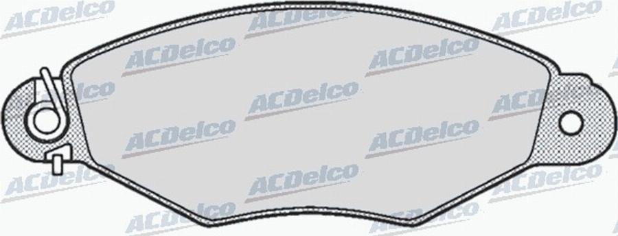 ACDelco AC058662D - Kit de plaquettes de frein, frein à disque cwaw.fr