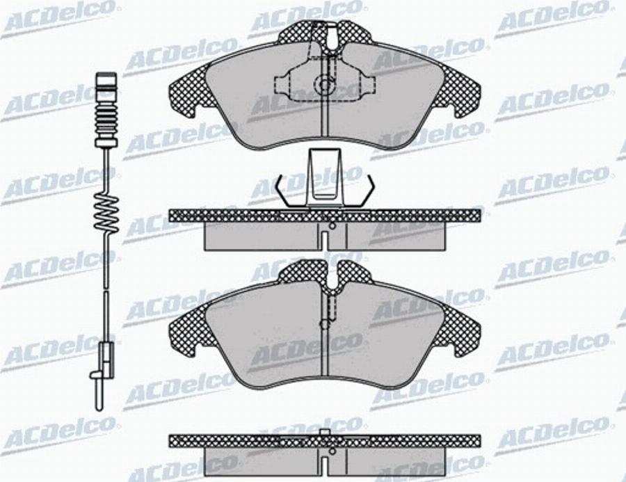 ACDelco AC058608AD - Kit de plaquettes de frein, frein à disque cwaw.fr