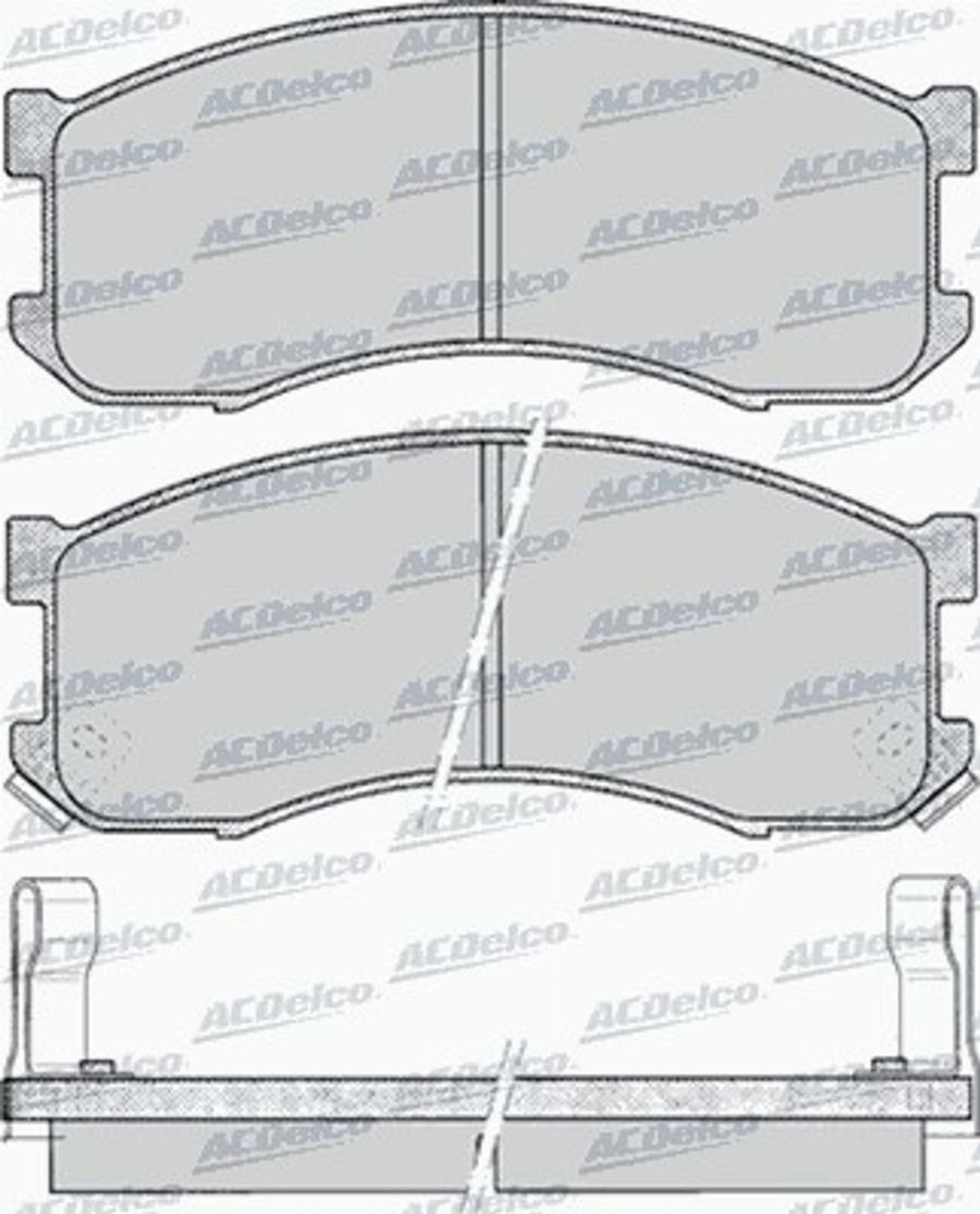 ACDelco AC058041D - Kit de plaquettes de frein, frein à disque cwaw.fr