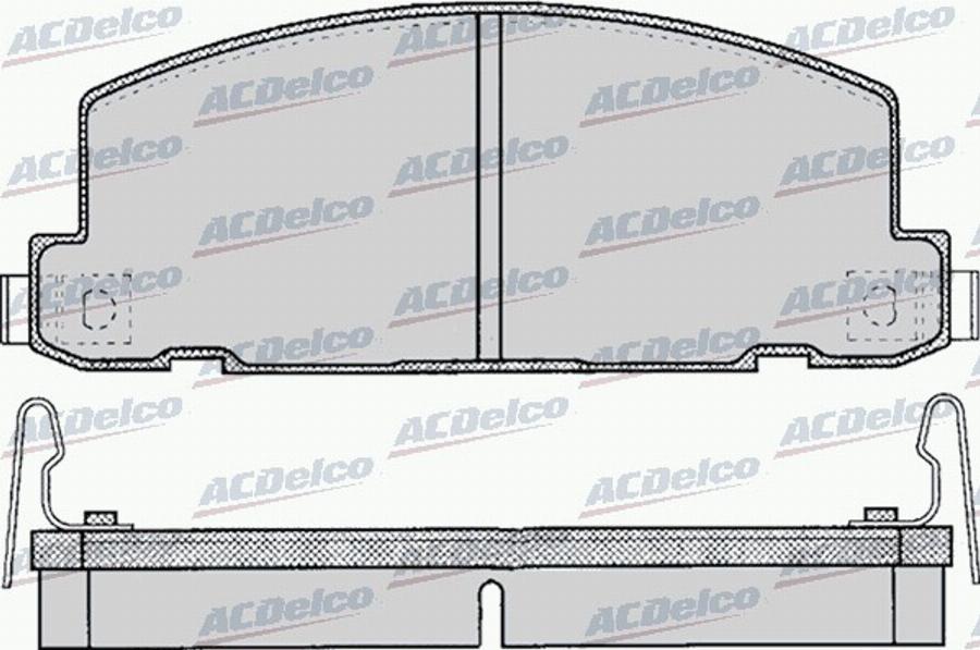 ACDelco AC058053D - Kit de plaquettes de frein, frein à disque cwaw.fr