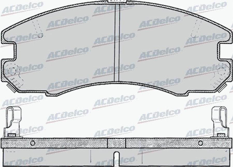 ACDelco AC058060D - Kit de plaquettes de frein, frein à disque cwaw.fr