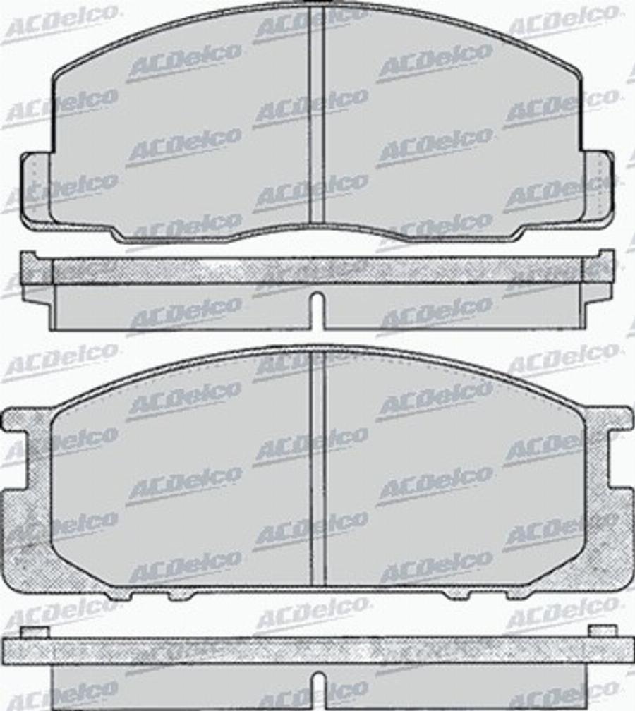 ACDelco AC058063D - Kit de plaquettes de frein, frein à disque cwaw.fr