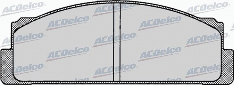 ACDelco AC058001D - Kit de plaquettes de frein, frein à disque cwaw.fr