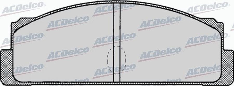 ACDelco AC058002D - Kit de plaquettes de frein, frein à disque cwaw.fr