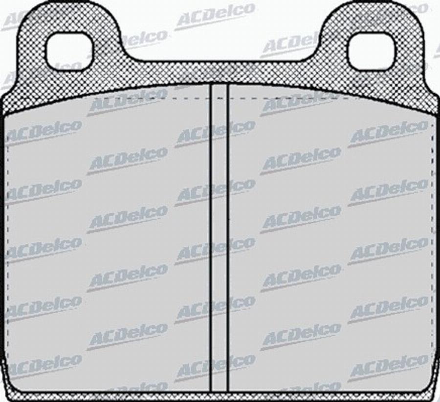 ACDelco AC058026D - Kit de plaquettes de frein, frein à disque cwaw.fr