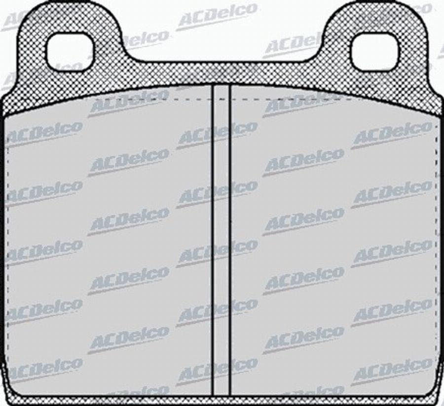 ACDelco AC058027D - Kit de plaquettes de frein, frein à disque cwaw.fr