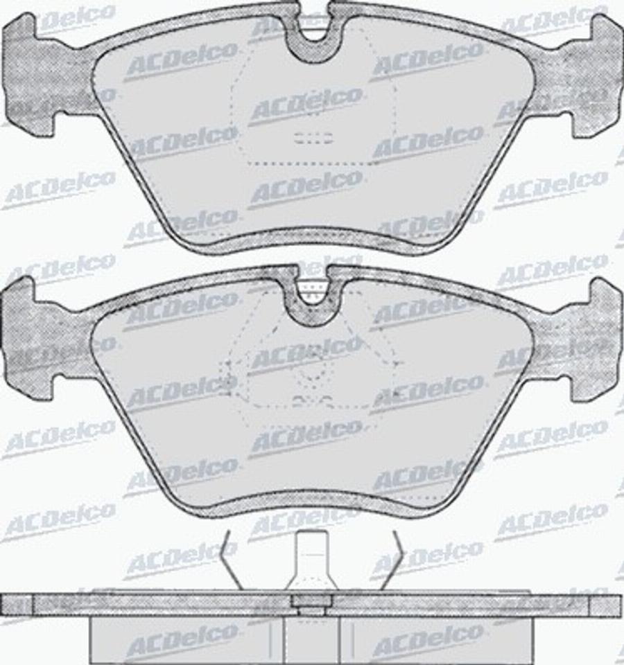 ACDelco AC058193D - Kit de plaquettes de frein, frein à disque cwaw.fr