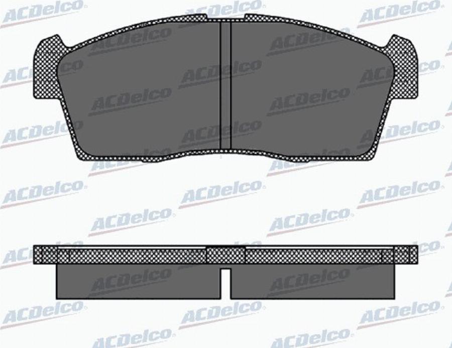 ACDelco AC0581442D - Kit de plaquettes de frein, frein à disque cwaw.fr