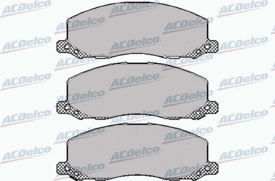 ACDelco AC0581468D - Kit de plaquettes de frein, frein à disque cwaw.fr