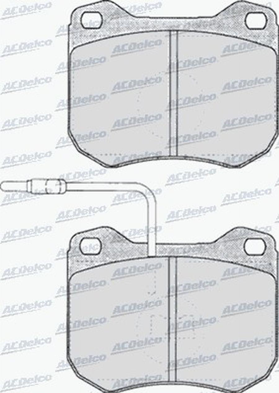 ACDelco AC058146D - Kit de plaquettes de frein, frein à disque cwaw.fr