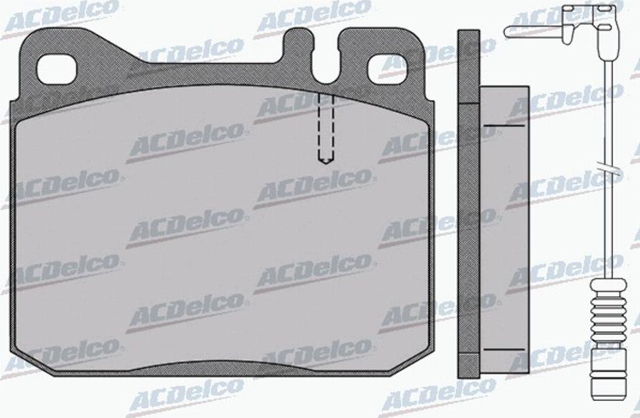 ACDelco AC058141AD - Kit de plaquettes de frein, frein à disque cwaw.fr