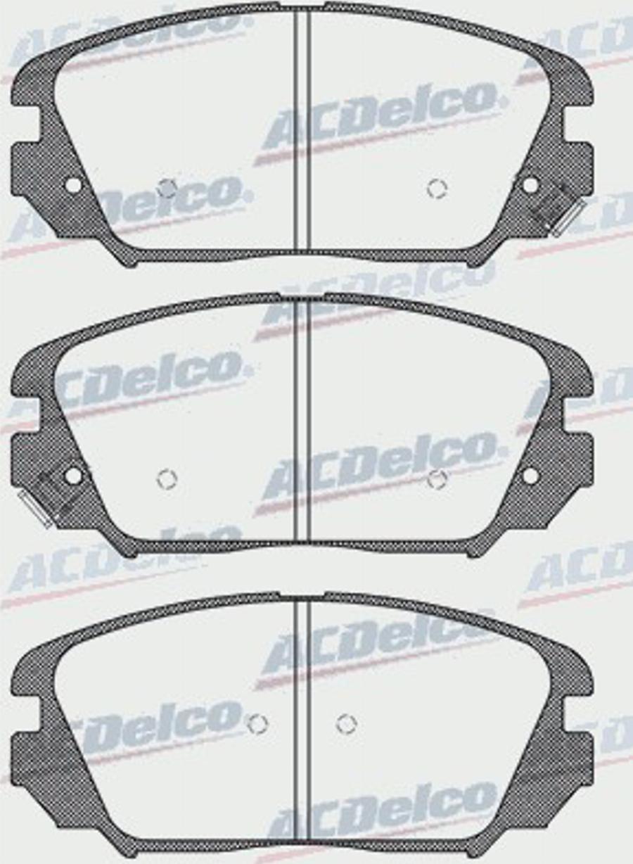 ACDelco AC0581599D - Kit de plaquettes de frein, frein à disque cwaw.fr