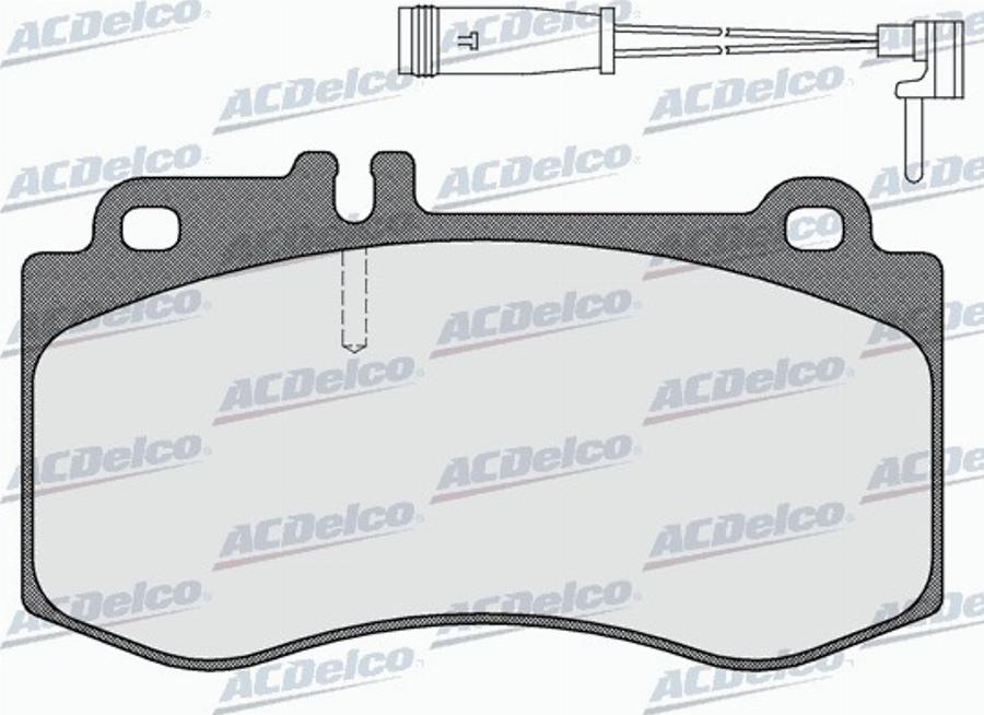 ACDelco AC0581592AD - Kit de plaquettes de frein, frein à disque cwaw.fr