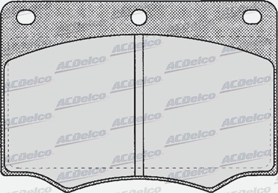 ACDelco AC058154D - Kit de plaquettes de frein, frein à disque cwaw.fr