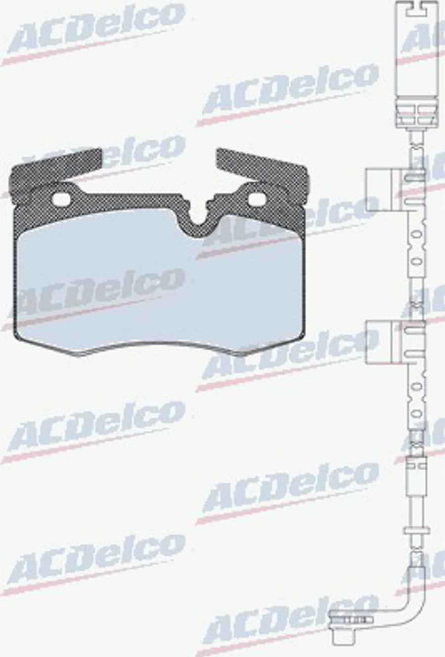 ACDelco AC0581556AD - Kit de plaquettes de frein, frein à disque cwaw.fr