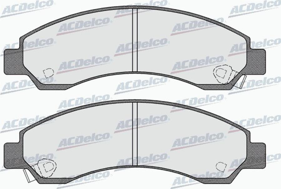 ACDelco AC0581568D - Kit de plaquettes de frein, frein à disque cwaw.fr