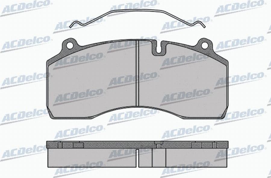 ACDelco AC0581501D - Kit de plaquettes de frein, frein à disque cwaw.fr