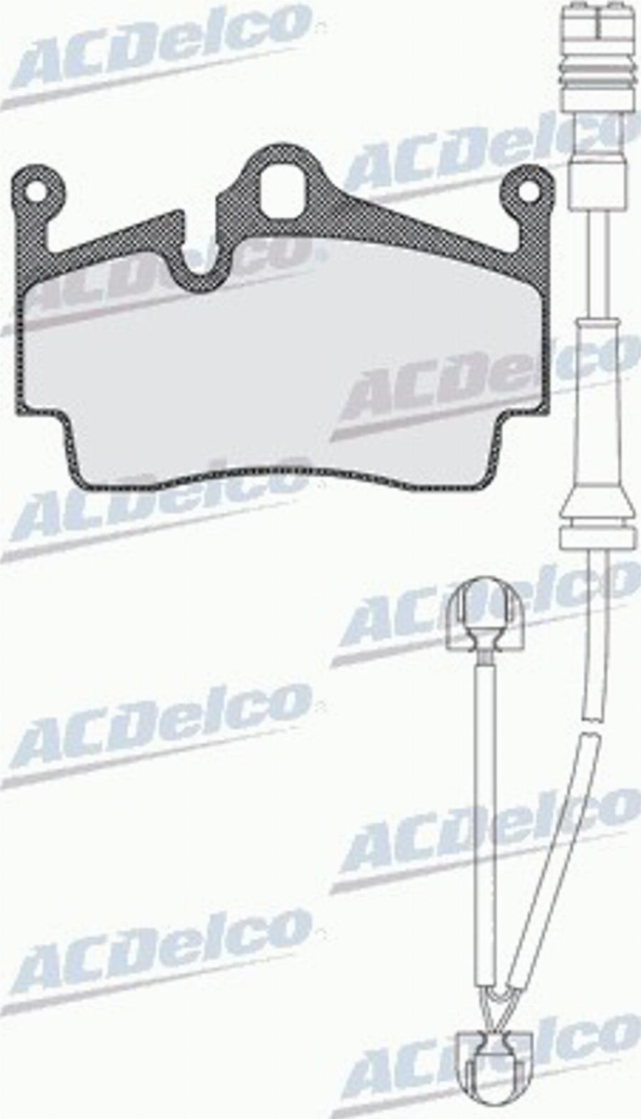 ACDelco AC0581583AD - Kit de plaquettes de frein, frein à disque cwaw.fr