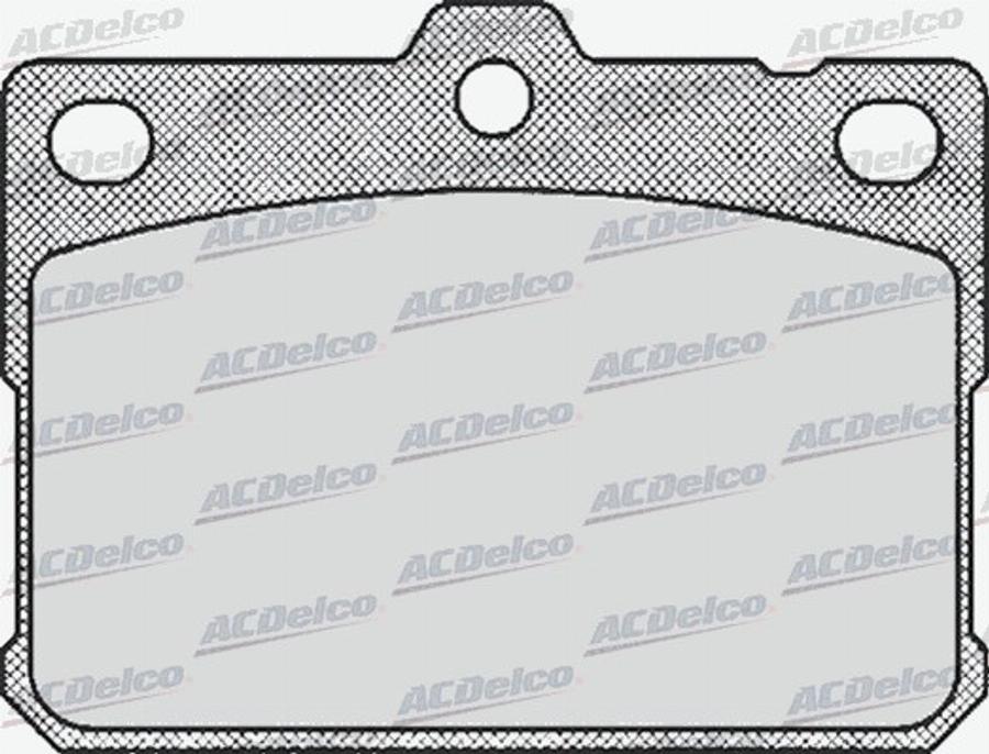 ACDelco AC058169D - Kit de plaquettes de frein, frein à disque cwaw.fr