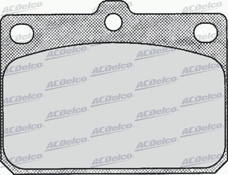 ACDelco AC058164D - Kit de plaquettes de frein, frein à disque cwaw.fr