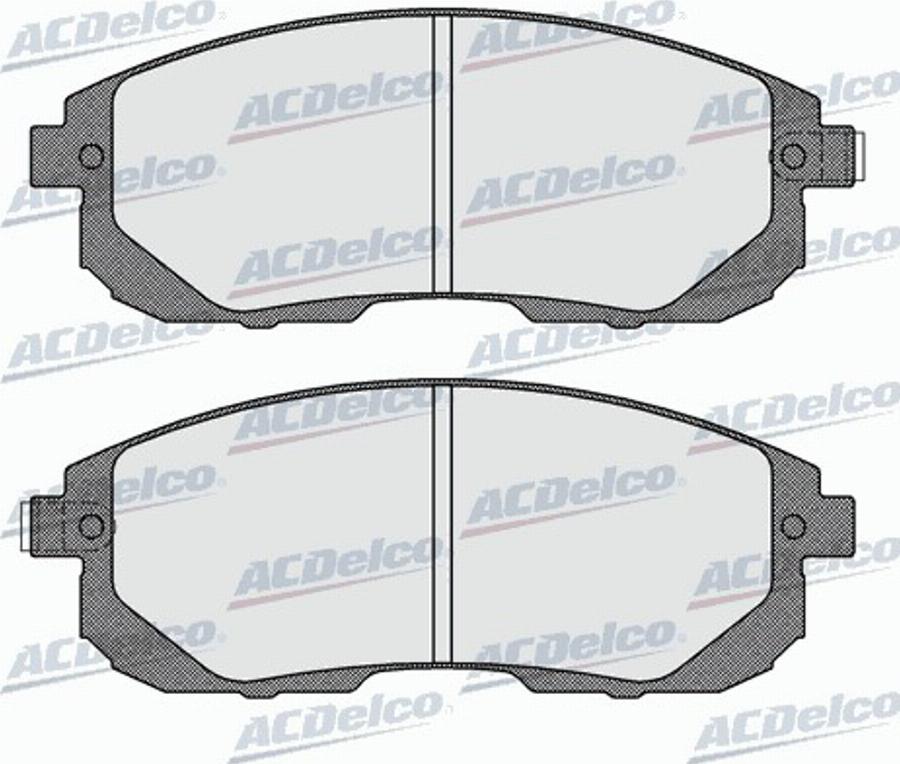 ACDelco AC0581606D - Kit de plaquettes de frein, frein à disque cwaw.fr