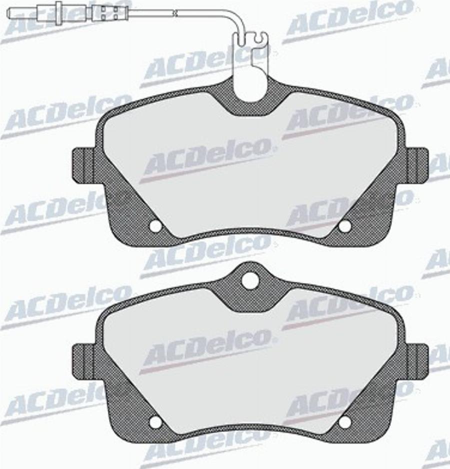 ACDelco AC0581601D - Kit de plaquettes de frein, frein à disque cwaw.fr