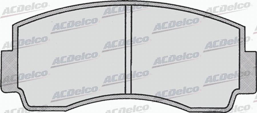 ACDelco AC058167D - Kit de plaquettes de frein, frein à disque cwaw.fr