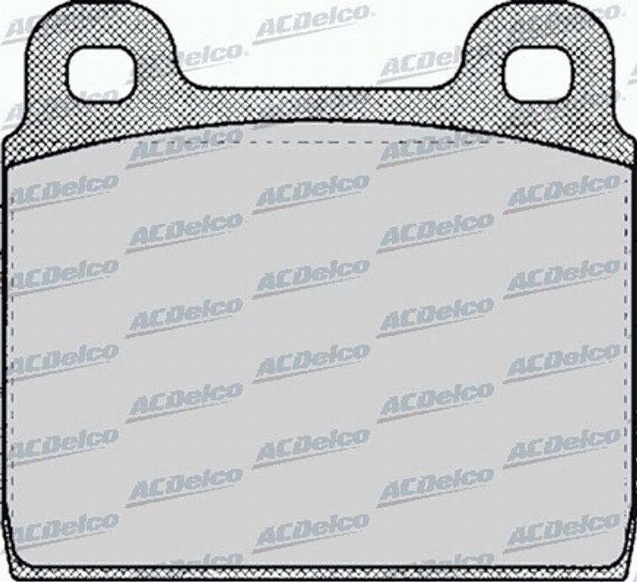 ACDelco AC058109D - Kit de plaquettes de frein, frein à disque cwaw.fr