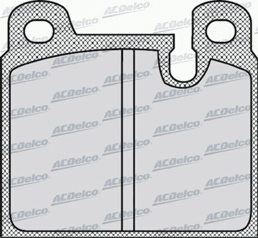 ACDelco AC0581057D - Kit de plaquettes de frein, frein à disque cwaw.fr