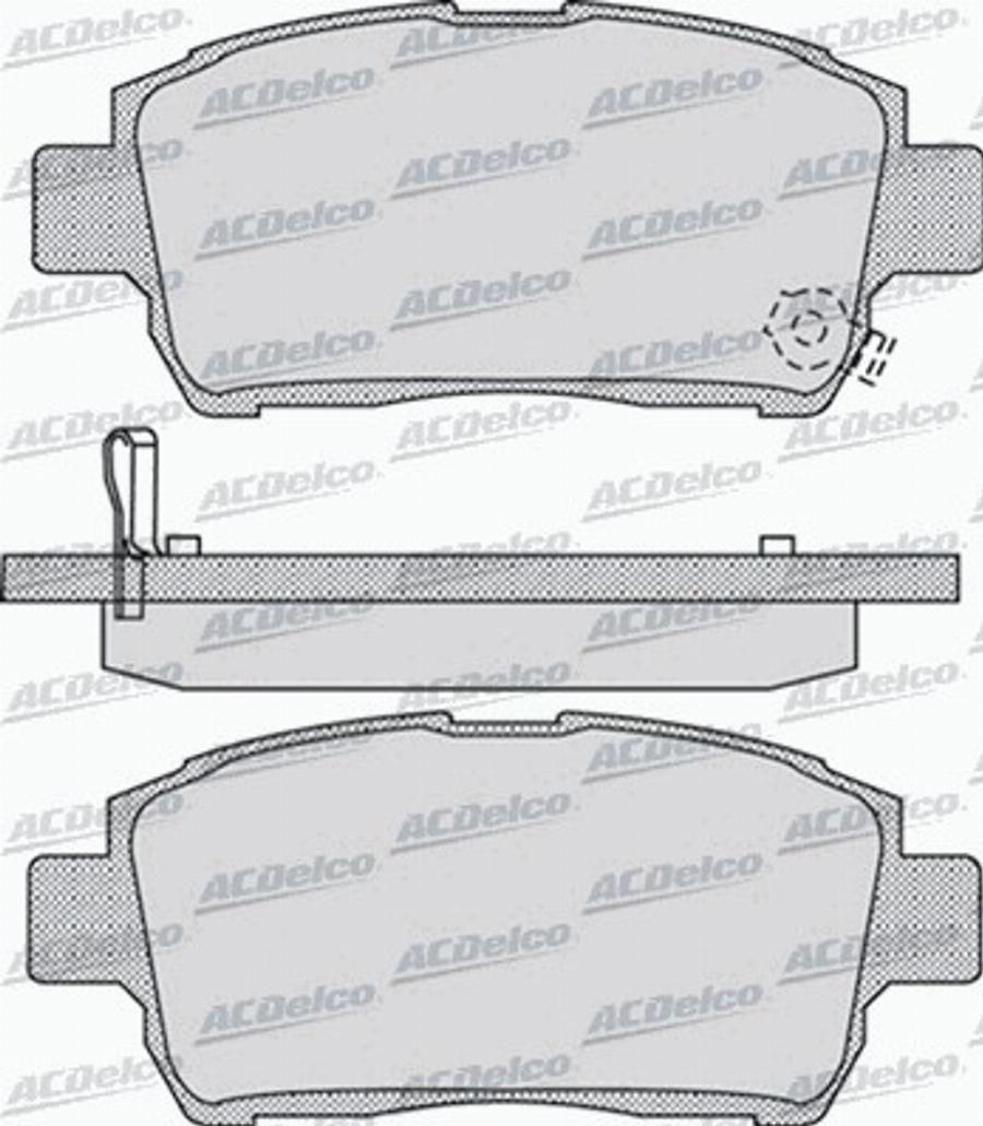 ACDelco AC0581062D - Kit de plaquettes de frein, frein à disque cwaw.fr