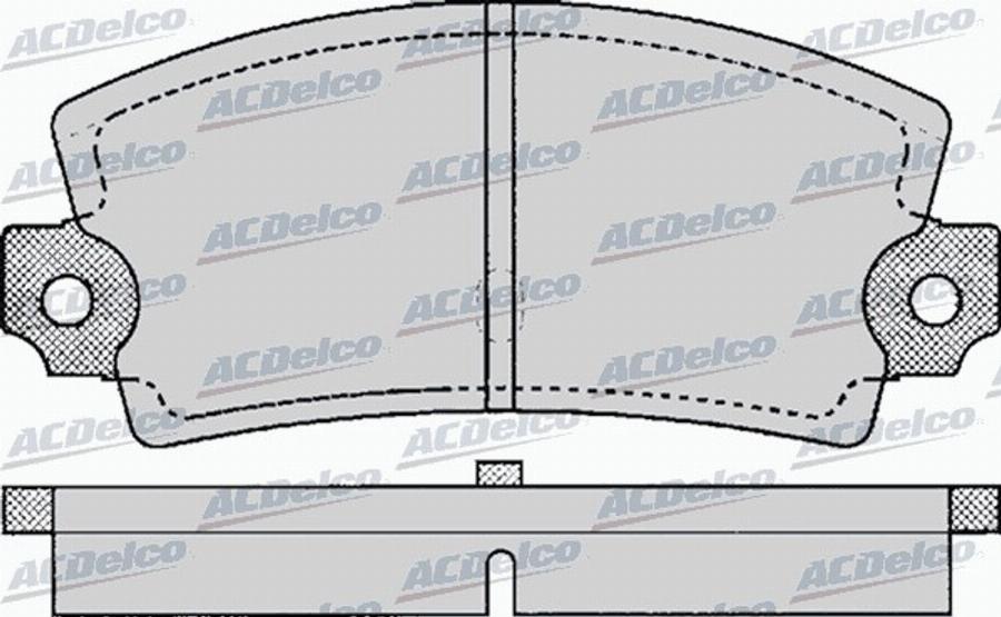 ACDelco AC058106D - Kit de plaquettes de frein, frein à disque cwaw.fr