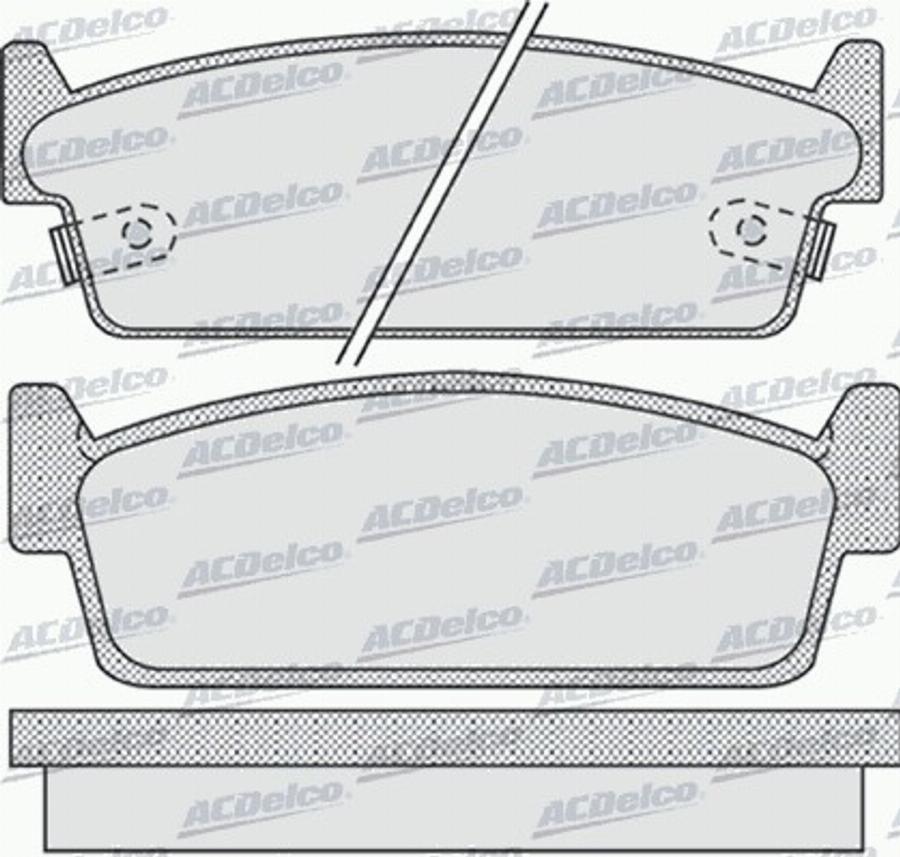 ACDelco AC0581010D - Kit de plaquettes de frein, frein à disque cwaw.fr