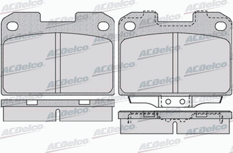 ACDelco AC0581022D - Kit de plaquettes de frein, frein à disque cwaw.fr