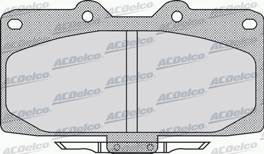 ACDelco AC0581027D - Kit de plaquettes de frein, frein à disque cwaw.fr