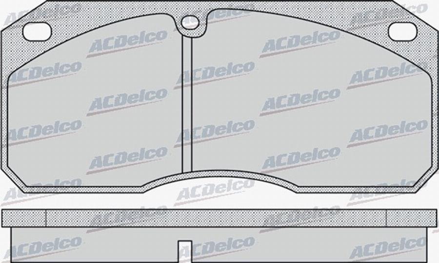 ACDelco AC0581149D - Kit de plaquettes de frein, frein à disque cwaw.fr