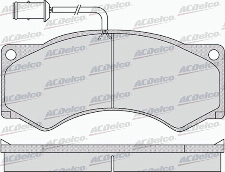 ACDelco AC0581143D - Kit de plaquettes de frein, frein à disque cwaw.fr